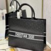 Replica Dior M1286 Large Book Tote Black Perforated and Embossed Oblique Calfskin
