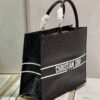 Replica Dior M1286 Large Book Tote Black Perforated and Embossed Oblique Calfskin