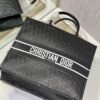 Replica Dior M1286 Large Book Tote Black Perforated and Embossed Oblique Calfskin
