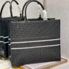 Replica Dior M1286 Large Book Tote Black Perforated and Embossed Oblique Calfskin
