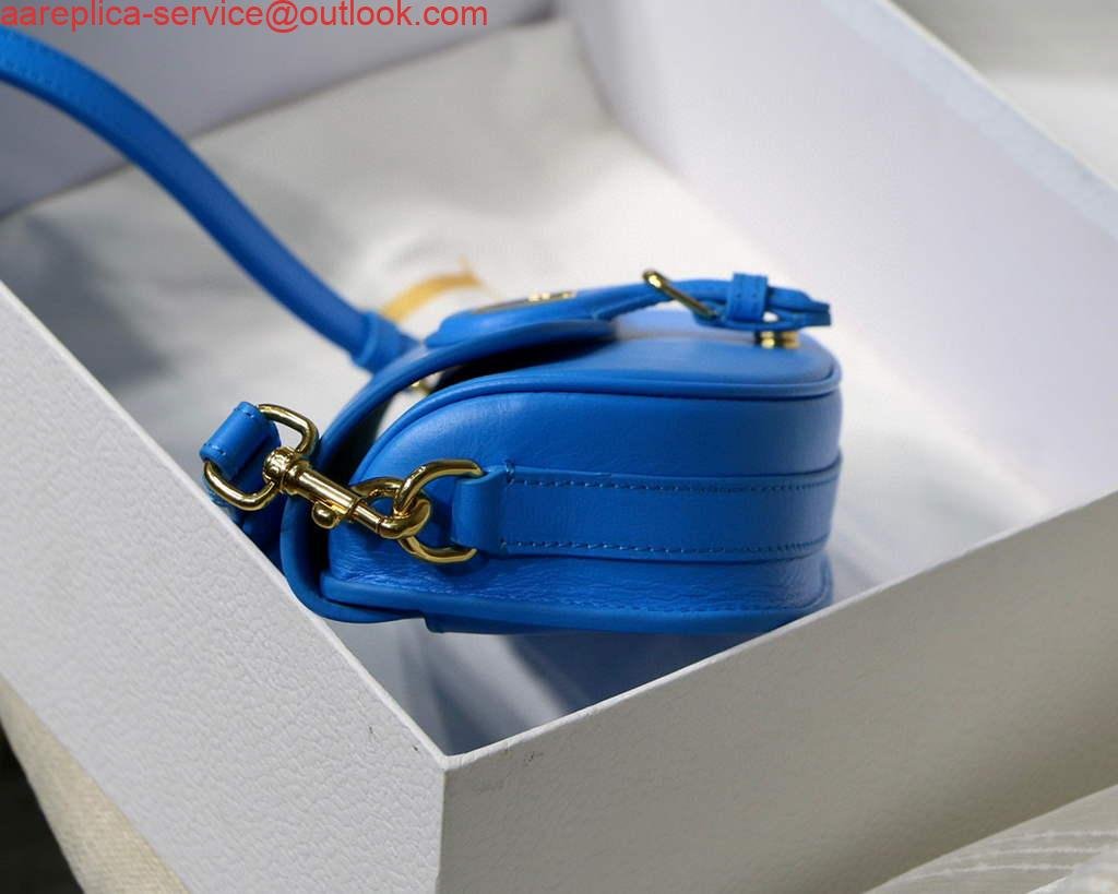 Replica Dior M9327 dior Bobby bag East West Box Calfskin Blue