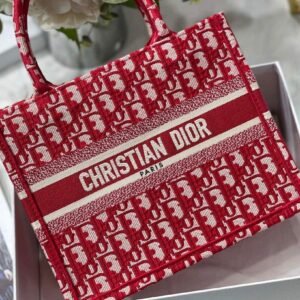 Replica Dior Book Tote M1265 Small Toile De Jouy Embroidery Blue
