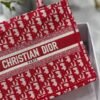 653331045966f.jpg Replica Dior Book Tote M1265 Small Dior Oblique Embroidery Red