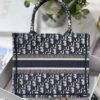 Replica Dior Book Tote M1265 Small Dior Oblique Embroidery Blue