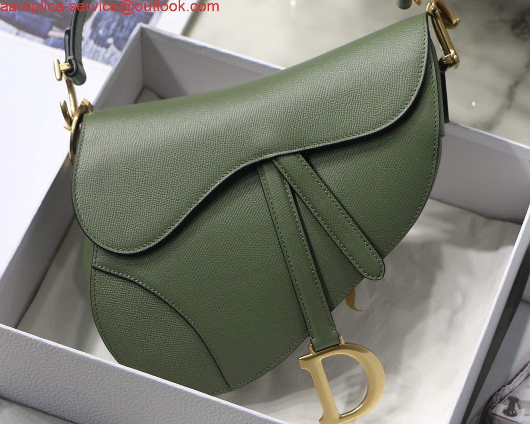 Replica Dior M0446 Saddle Bag Dior Calfskin Bag Green