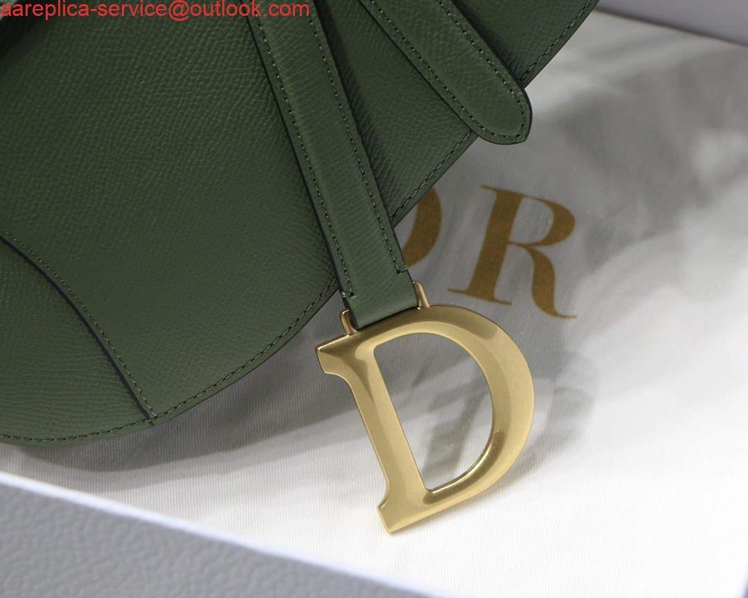 Replica Dior M0446 Saddle Bag Dior Calfskin Bag Green