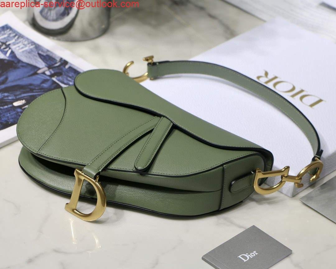 Replica Dior M0446 Saddle Bag Dior Calfskin Bag Green
