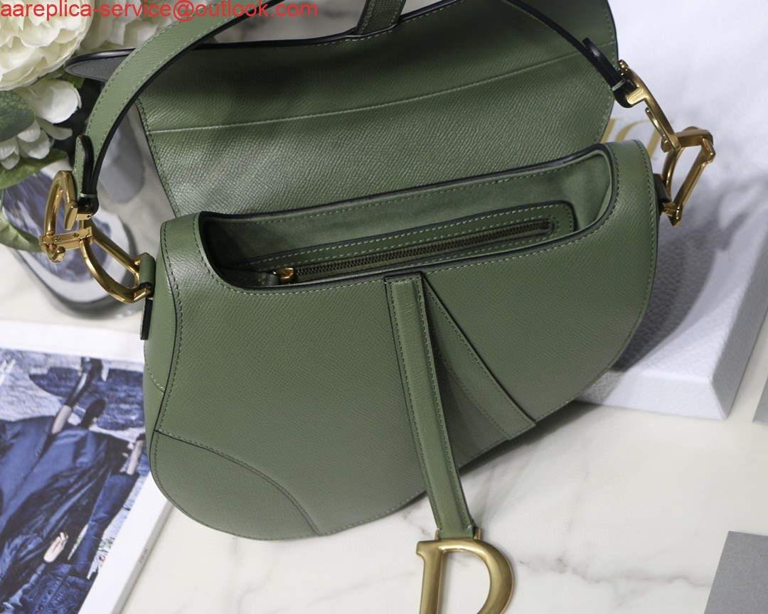 Replica Dior M0446 Saddle Bag Dior Calfskin Bag Green