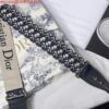 Replica Dior M9320 Large Dior Bobby Bag Black Calfskin With Blue Oblique Embroidered Strap