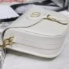 Replica Dior M9320 Large Dior Bobby Bag Latte Box Calfskin With Blue Oblique Embroidered Strap