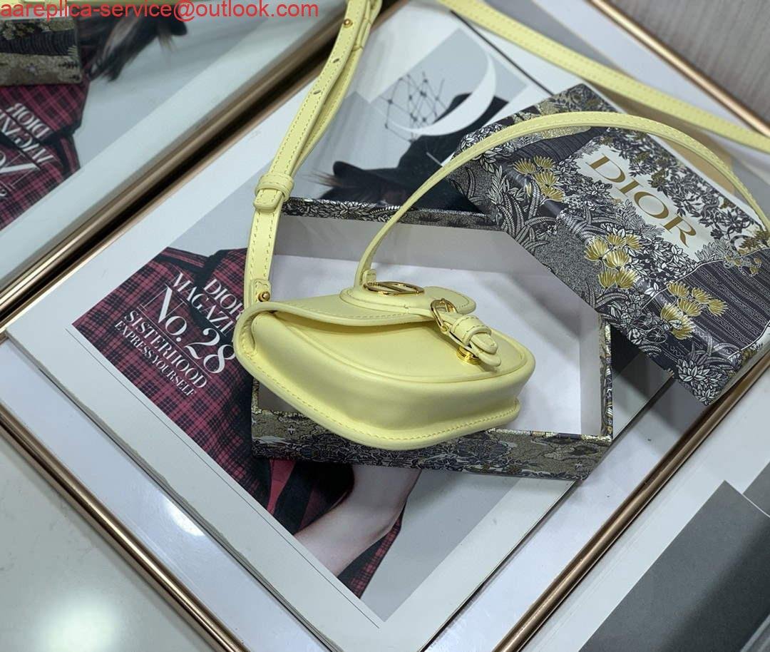 Replica Dior M2278 Mini Bobby bag Yellow Box Calfskin