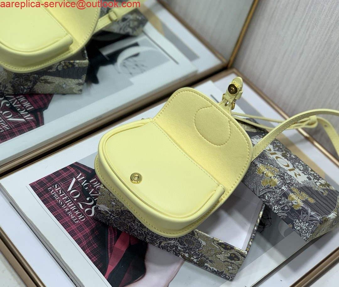Replica Dior M2278 Mini Bobby bag Yellow Box Calfskin