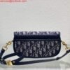 Replica Dior M9327 Bobby bag East West Oblique Jacquard Navy Blue Box Calfskin