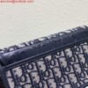 Replica Dior M9327 Bobby bag East West Oblique Jacquard Navy Blue Box Calfskin