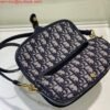Replica Dior M9327 Bobby bag East West Oblique Jacquard Navy Blue Box Calfskin