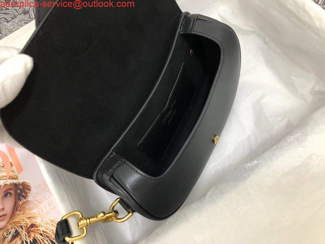Replica Dior M9327 dior Bobby bag East West Black Box Calfskin