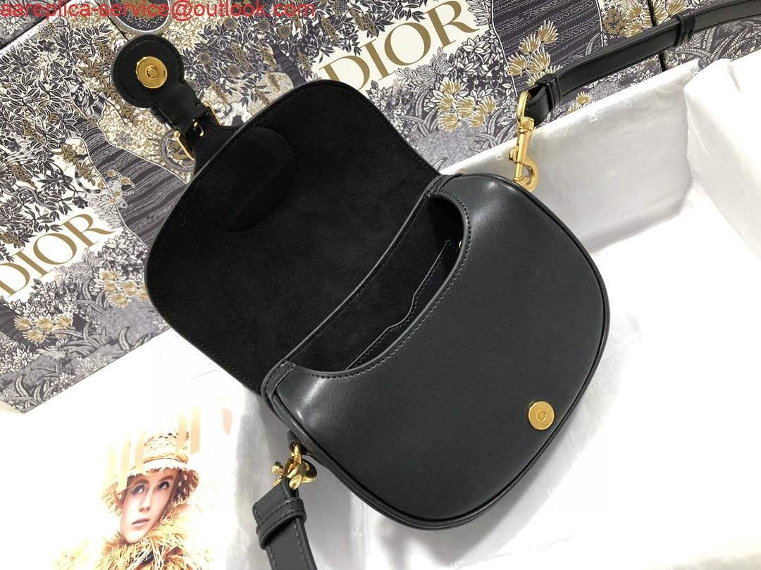 Replica Dior M9317 Crossbody small dior Bobby bag Black box Calfskin