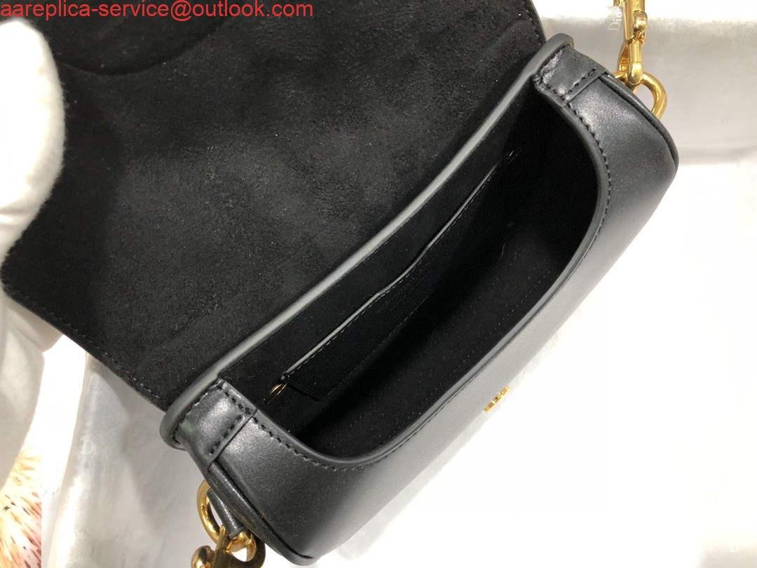Replica Dior M9317 Crossbody small dior Bobby bag Black box Calfskin