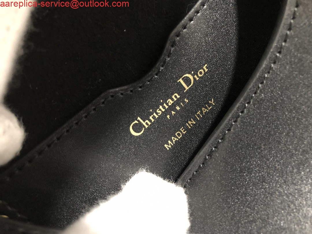 Replica Dior M9317 Crossbody small dior Bobby bag Black box Calfskin