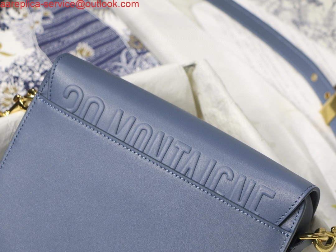 Replica Dior M9317 Crossbody small dior Bobby bag Lake Blue box Calfskin