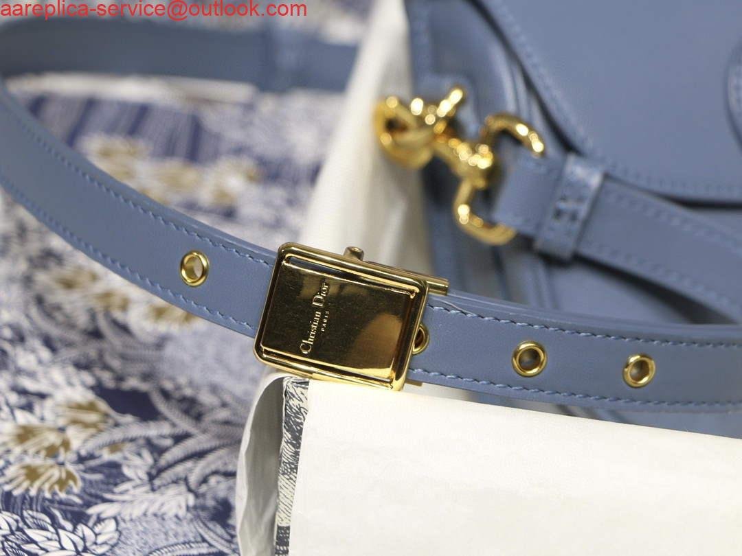 Replica Dior M9317 Crossbody small dior Bobby bag Lake Blue box Calfskin