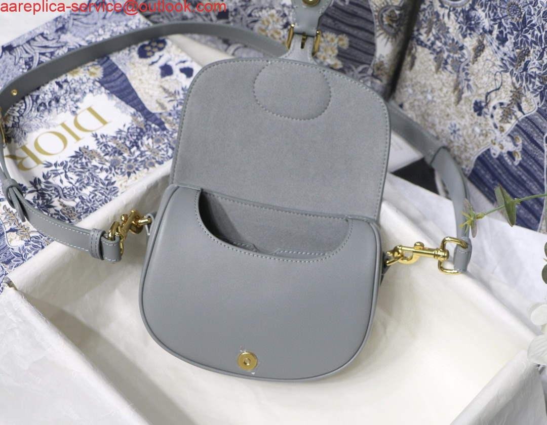 Replica Dior M9317 Crossbody small dior Bobby bag Grey box Calfskin
