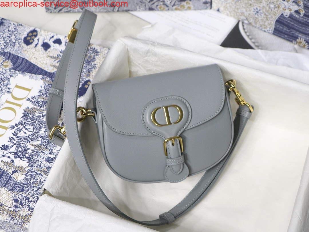 Replica Dior M9317 Crossbody small dior Bobby bag Grey box Calfskin