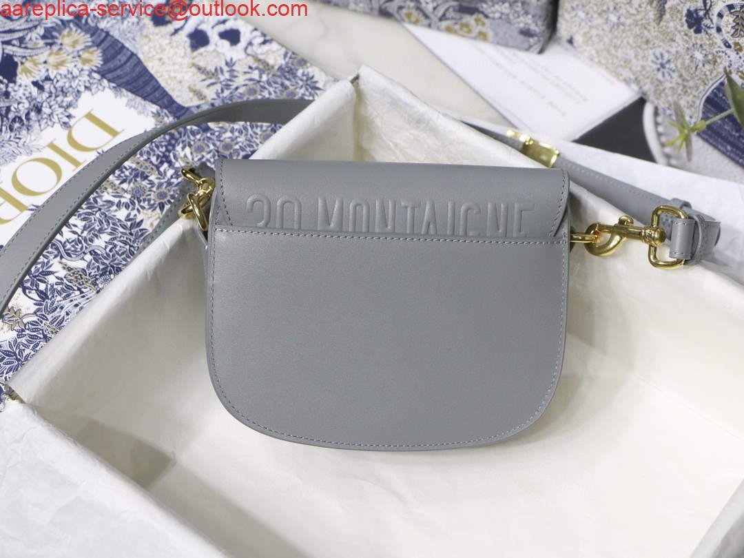 Replica Dior M9317 Crossbody small dior Bobby bag Grey box Calfskin