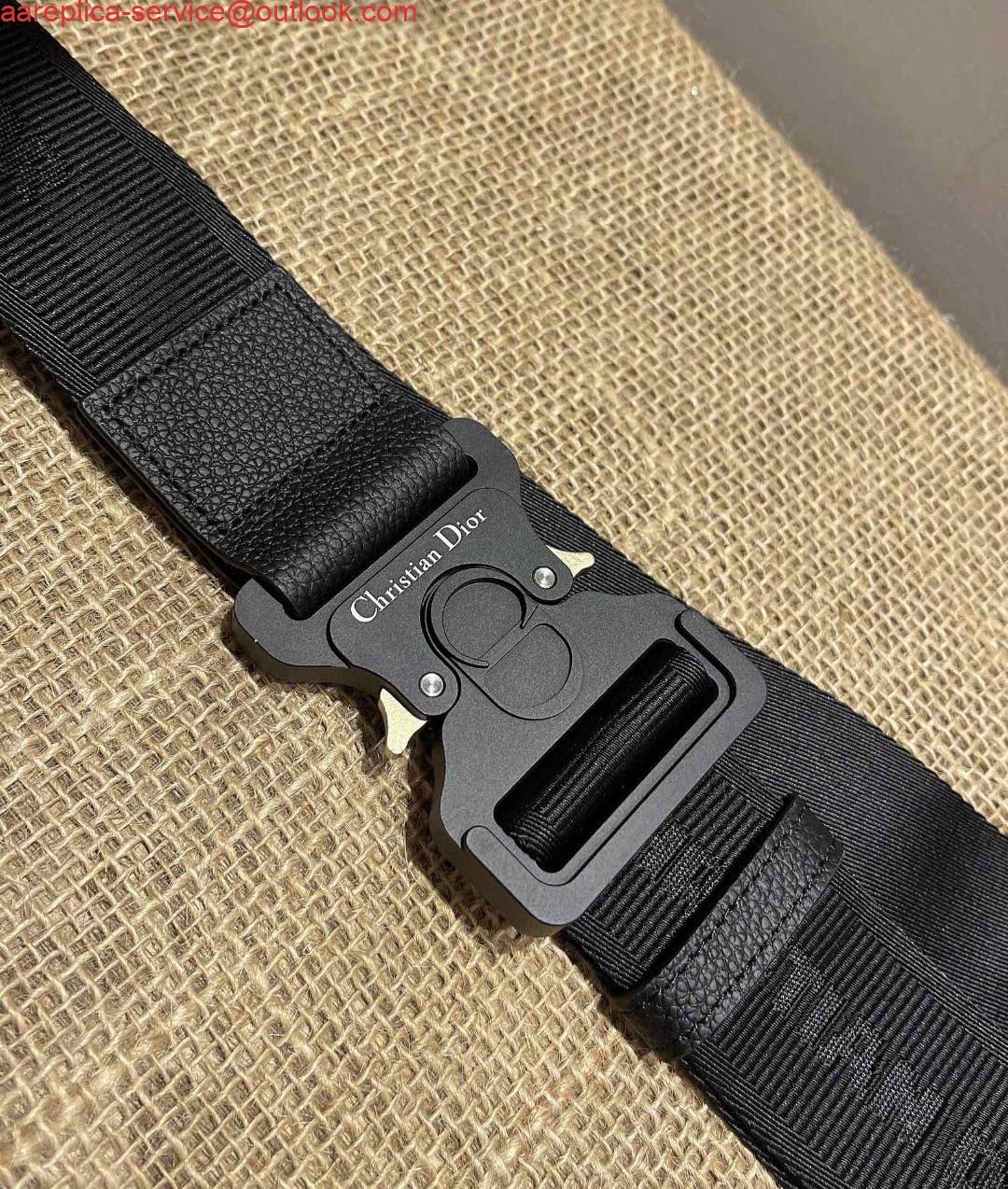 Replica Dior M0446 Saddle Bag Dior Calfskin Bag Black