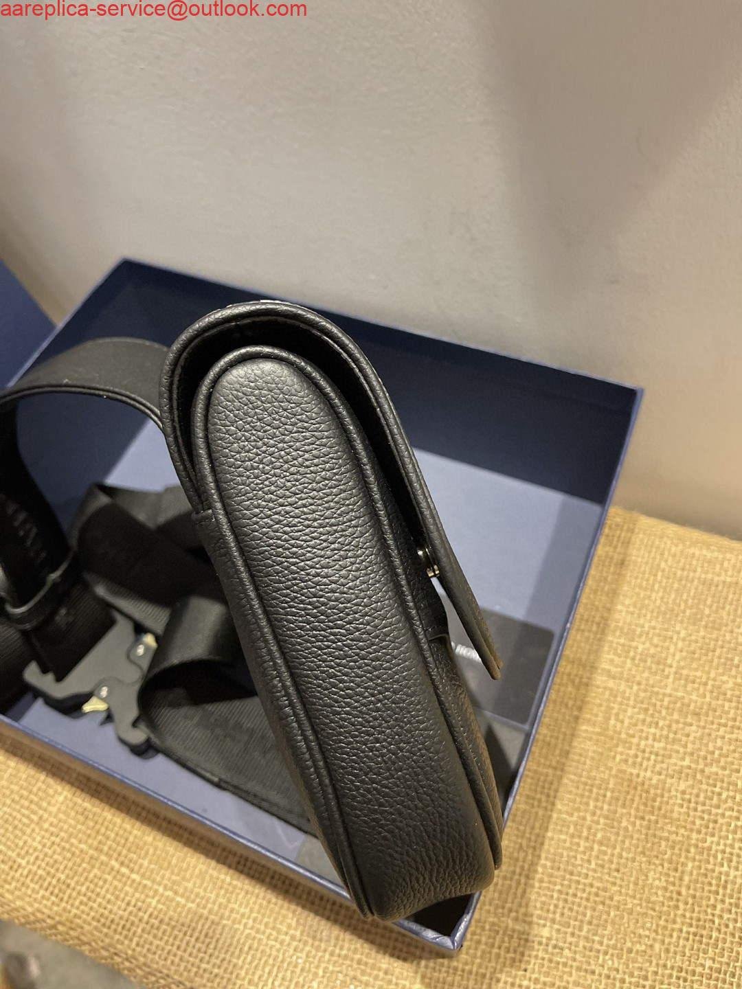 Replica Dior M0446 Saddle Bag Dior Calfskin Bag Black