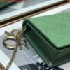 65333526d8e07.jpg Replica Dior S0204 Lady Dior Pouch Patent Cannage Calfskin Green