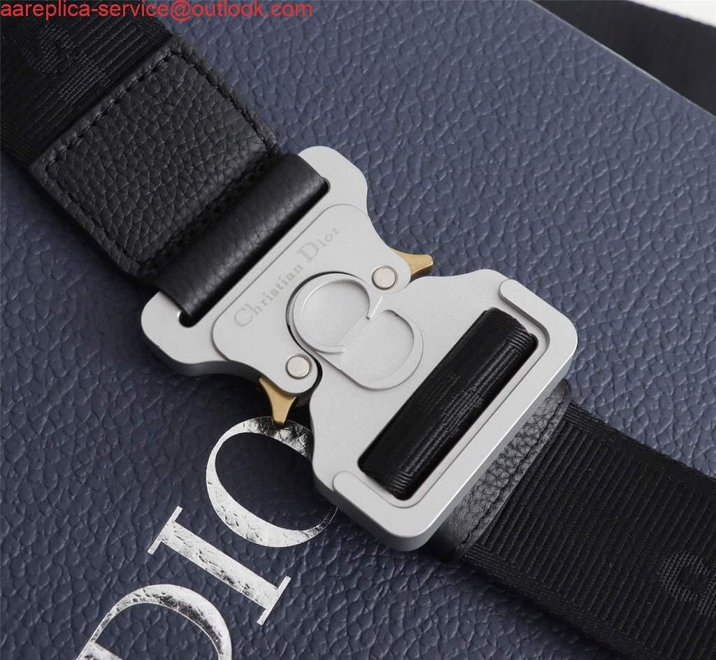 Replica Dior 1ADPO093 Saddle Men Bag Grained Calfskin Black