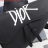 Replica Dior 1ADPO093 Saddle Men Bag Grained Calfskin Black