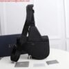 Replica Dior 1ADPO093 Saddle Men Bag Grained Calfskin Black