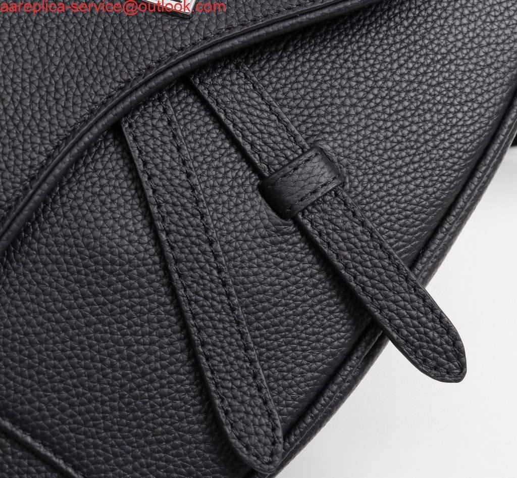 Replica Dior 1ADPO093 Saddle Men Bag Grained Calfskin Black