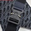 Replica Dior 1ADPO093 Saddle Men Bag Dior Oblique Jacquard Blue