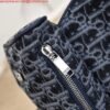 Replica Dior 1ADPO093 Saddle Men Bag Dior Oblique Jacquard Blue