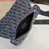 Replica Dior 1ADPO093 Saddle Men Bag Dior Oblique Jacquard Blue