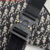 Replica Dior 1ADPO093 Saddle Men Bag Dior Oblique Jacquard Black With Beige