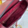 Replica Dior M0446 Dior Saddle Bag M0447 Wine Red Goatskin Gold Hardware