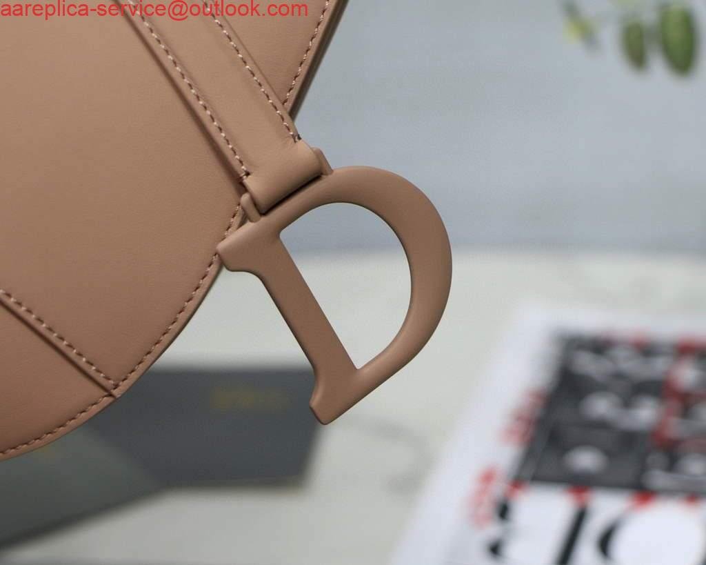 Replica Dior M0446 Dior Saddle Bag M0447 Pink Ultramatte Calfskin
