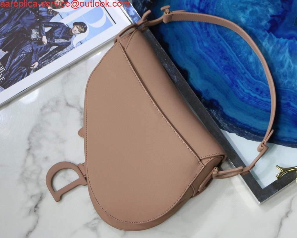 Replica Dior M0446 Dior Saddle Bag M0447 Pink Ultramatte Calfskin