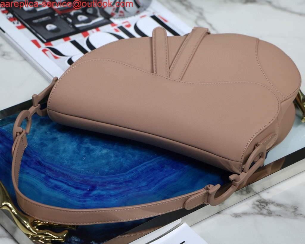 Replica Dior M0446 Dior Saddle Bag M0447 Pink Ultramatte Calfskin