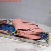 Replica Dior M0446 Dior Saddle Bag M0447 Pink Grained Calfskin