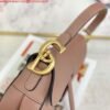 Replica Dior M0446 Dior Saddle Bag M0447 Light Pink Goatskin Gold Hardware