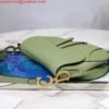 Replica Dior M0446 Dior Saddle Bag M0447 Light Green Grained Calfskin