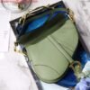Replica Dior M0446 Dior Saddle Bag M0447 Light Green Grained Calfskin