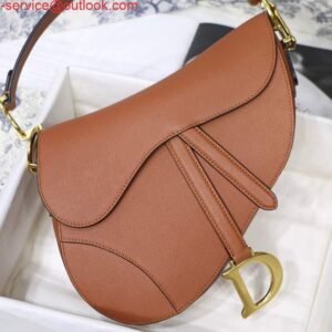 Replica Dior M0446 Dior Saddle Bag M0447 Grey Grained Calfskin with Gray Hardware