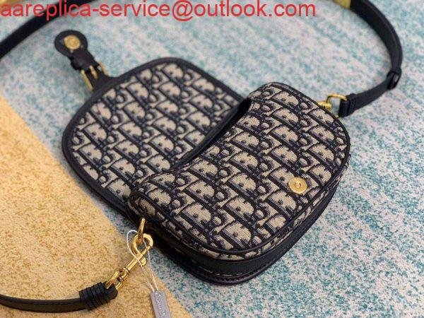 Replica Dior M9317 Dior Bobby Small Crossbody Bag Oblique Jacquard Navy Blue