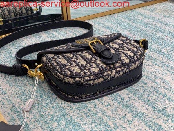 Replica Dior M9317 Dior Bobby Small Crossbody Bag Oblique Jacquard Navy Blue